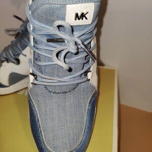 Michael Kors Washed Denim Sneakers